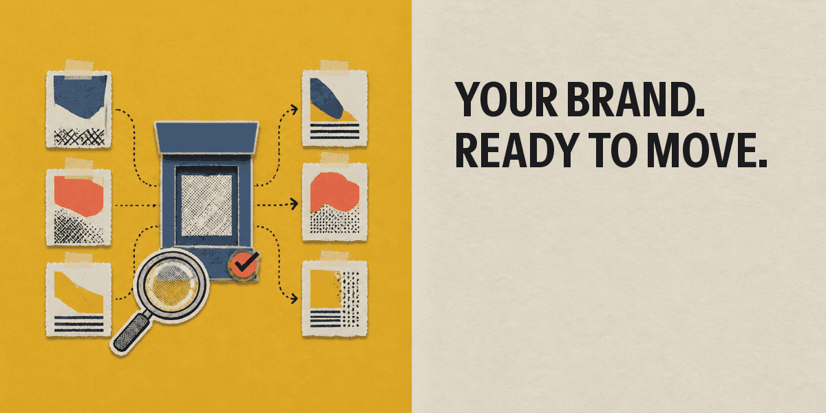 A finished email header graphic