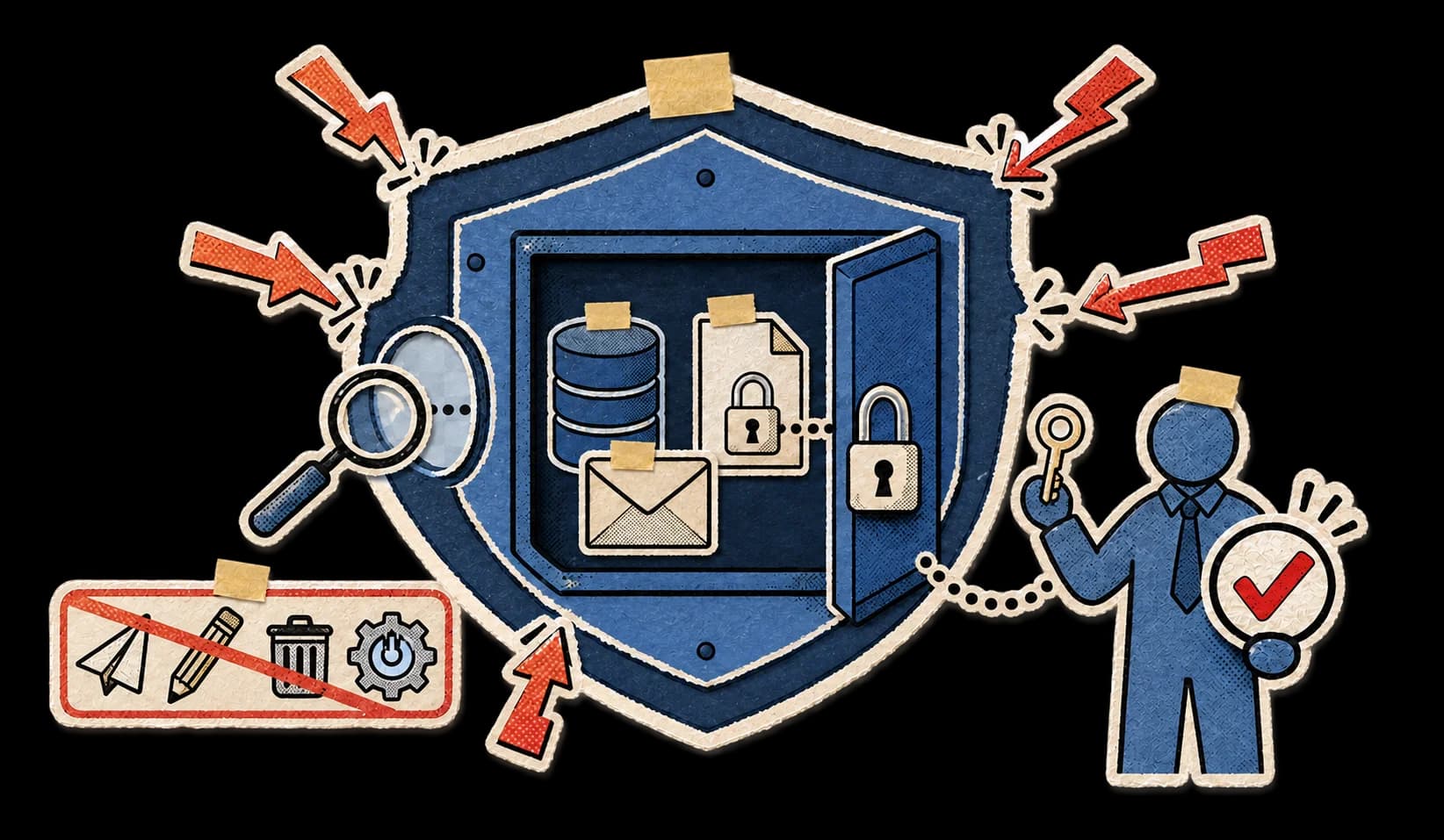 A protected brand system with human approval
