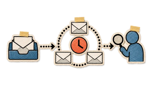 One inbox, its repeated work made visible