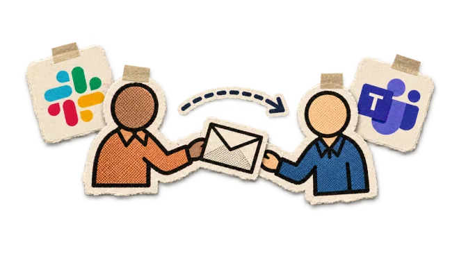 Work handed from one person to another